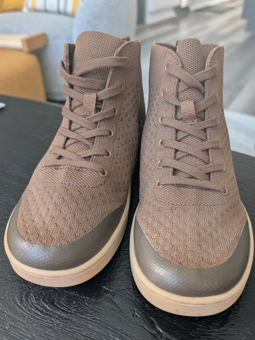 Suavs Legacy Timber Brown High Top knit sneakers W8